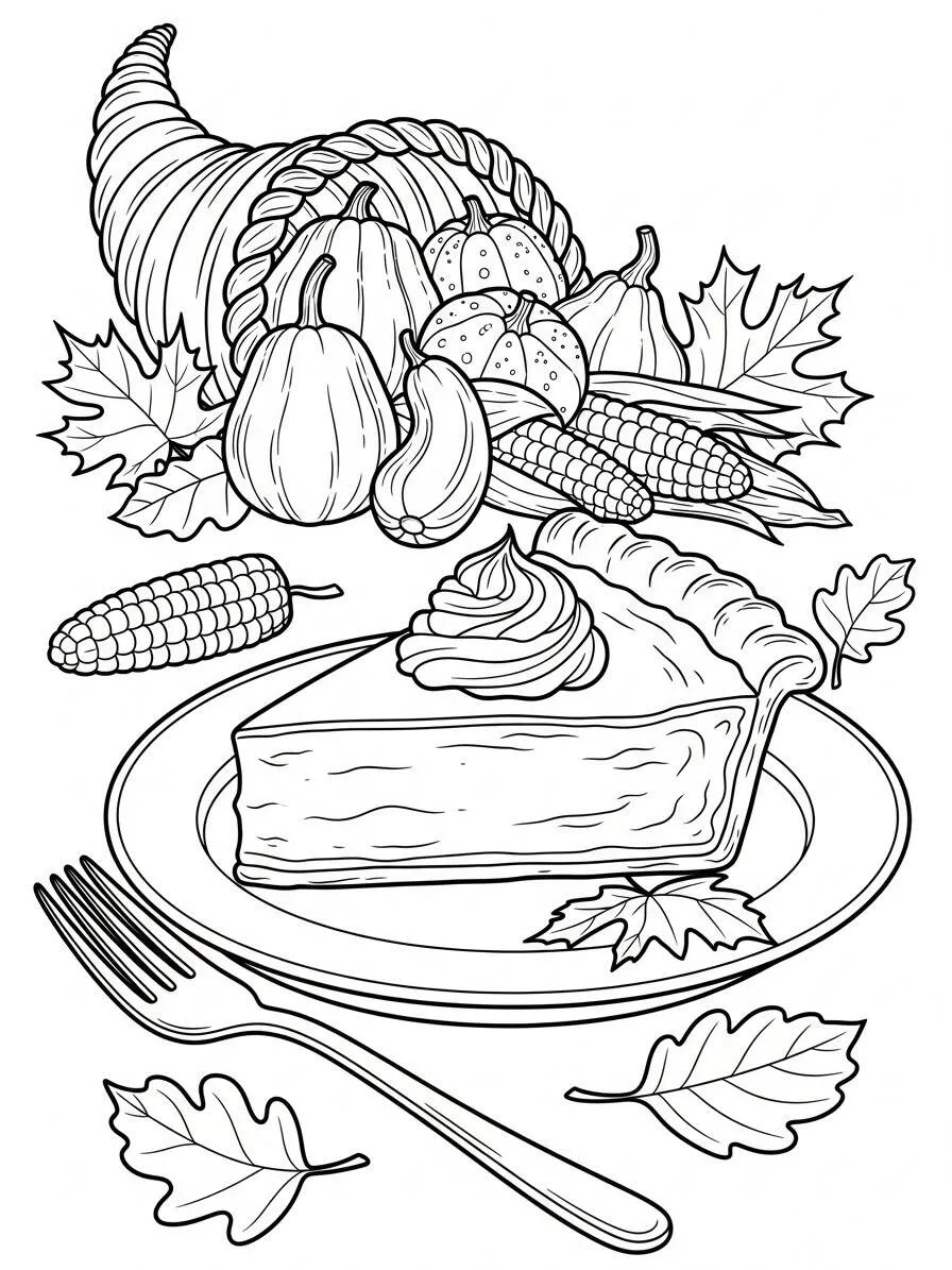 Divertida Dibujo para colorear de calabaza para niños