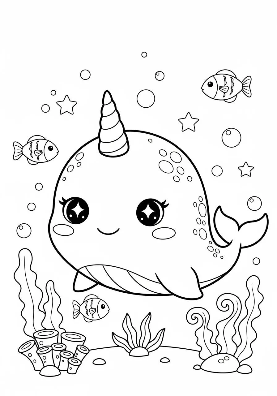 Linda Dibujo para colorear De Malvavisco De Vaca