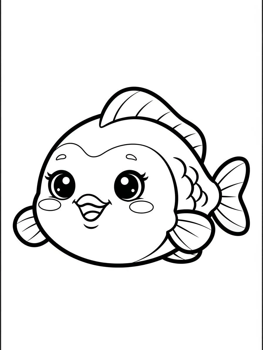 Lindo Paso Kawaii Para Colorear