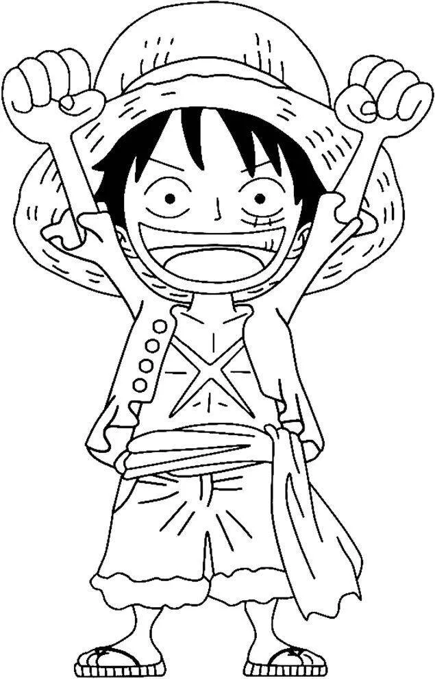 Desenho para Meninos do Pirata com Chapéu para Colorir