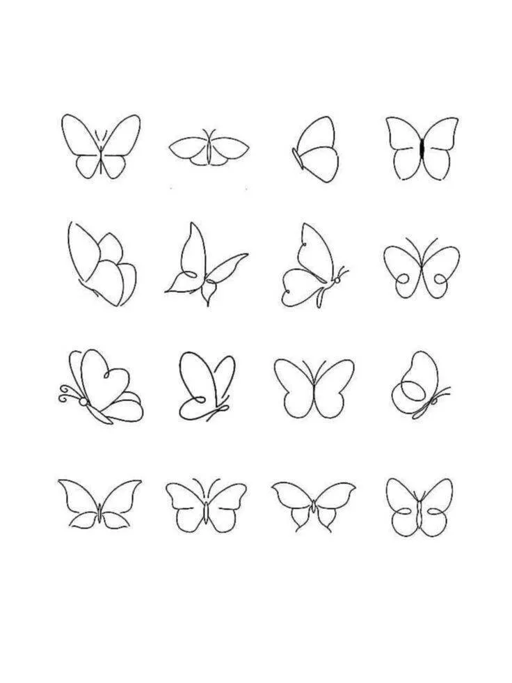 Drawing to Draw in the Beautiful Butterflies Notebook