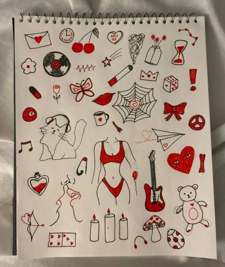 Drawing to Draw in Cute Ice Cream Notebook