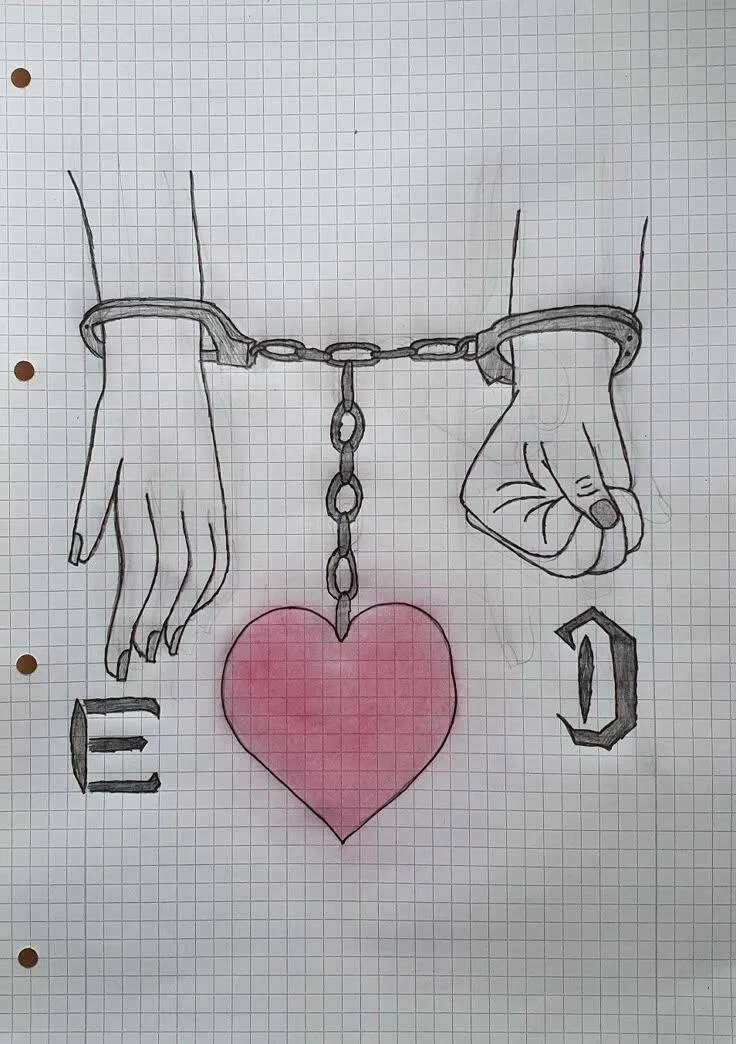 Drawing to Draw in the Tied Heart Notebook