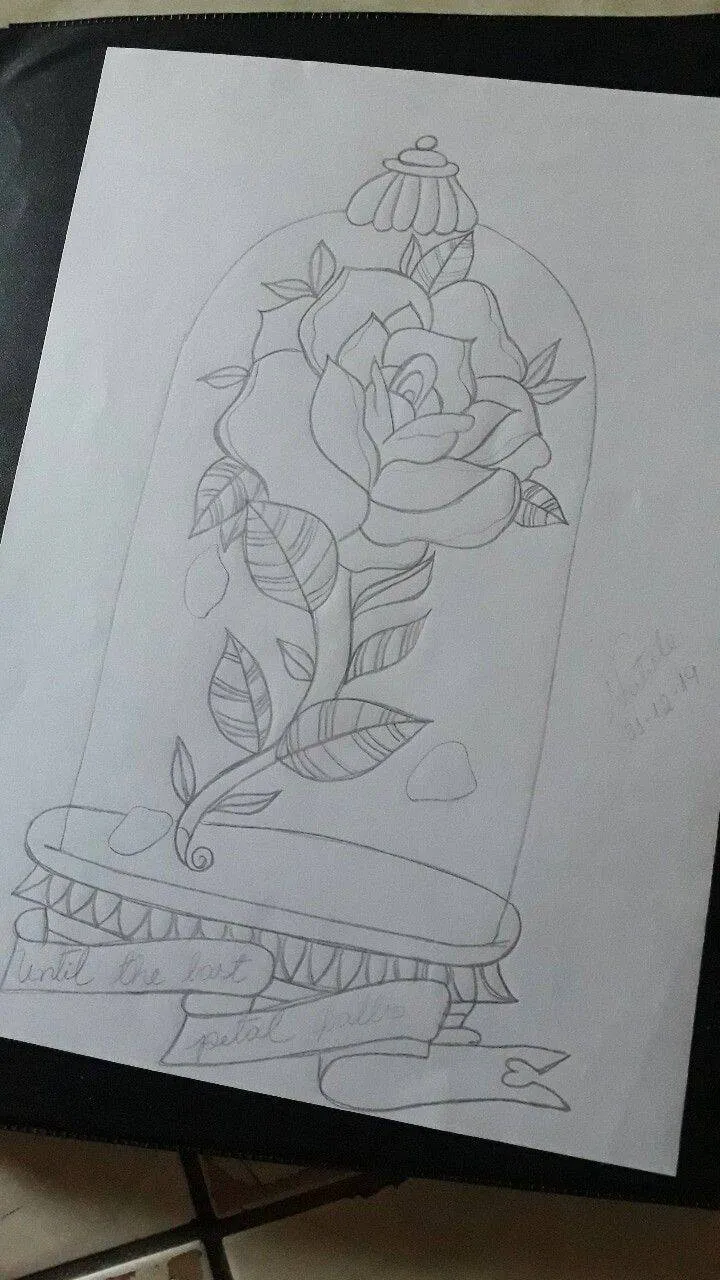 Drawing to Draw in the Rose Notebook in Terrarium