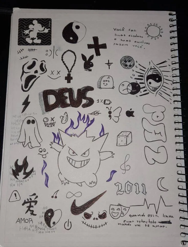 Drawing to Draw in the Fun Monsters Notebook