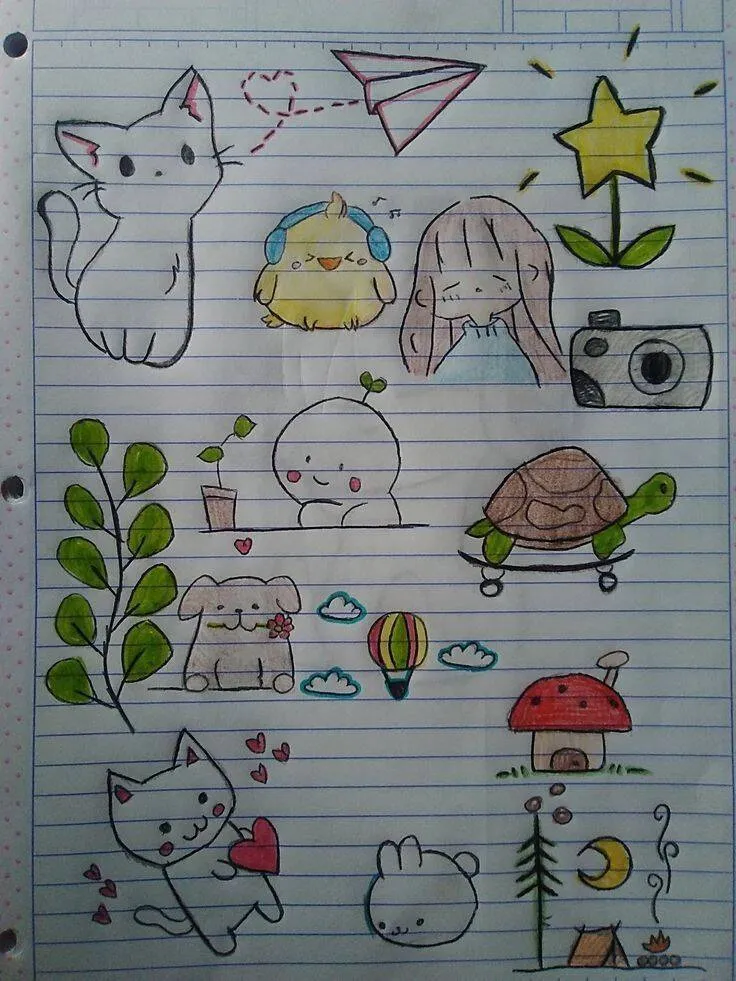 Drawing to Draw in the Cute Animals and Nature Notebook