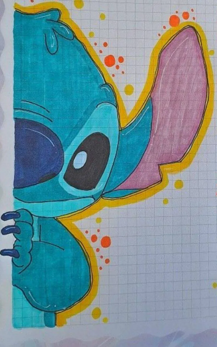 Drawing to Draw in Cute Stitch's Notebook