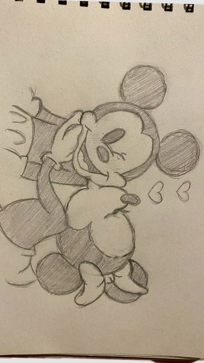 Desenho para Desenhar no Caderno do Mickey Mouse Fofo
