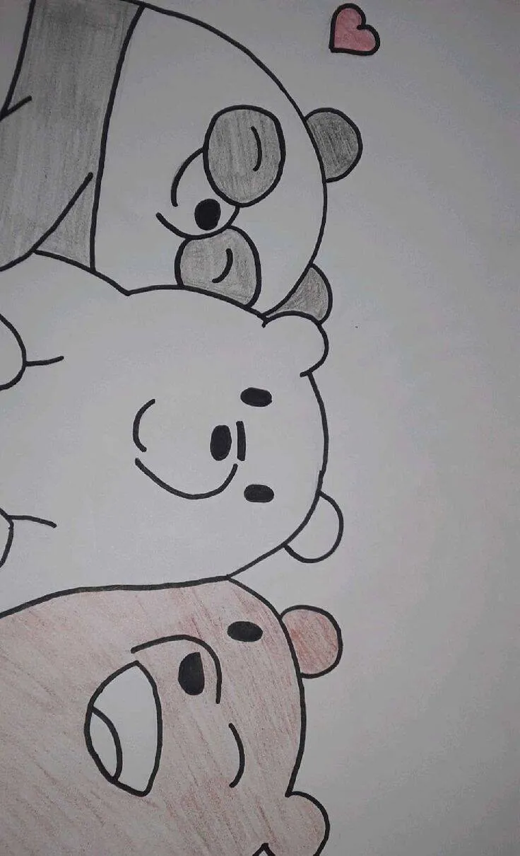 Drawing to Draw in the Care Bears Notebook