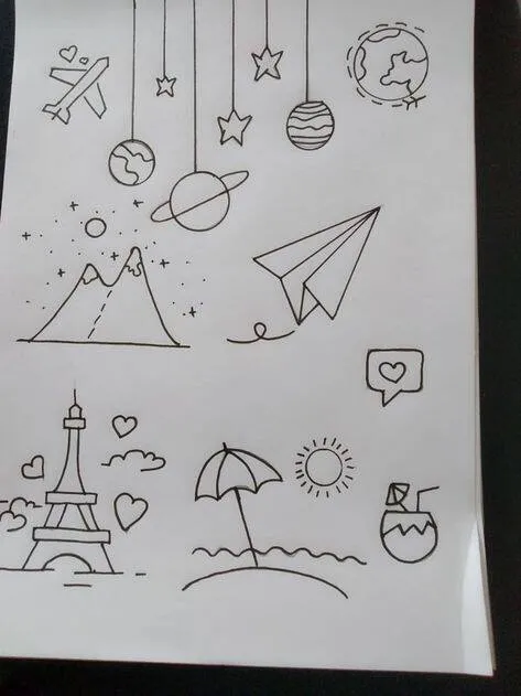Drawing to Draw in the Travel and Adventure Notebook