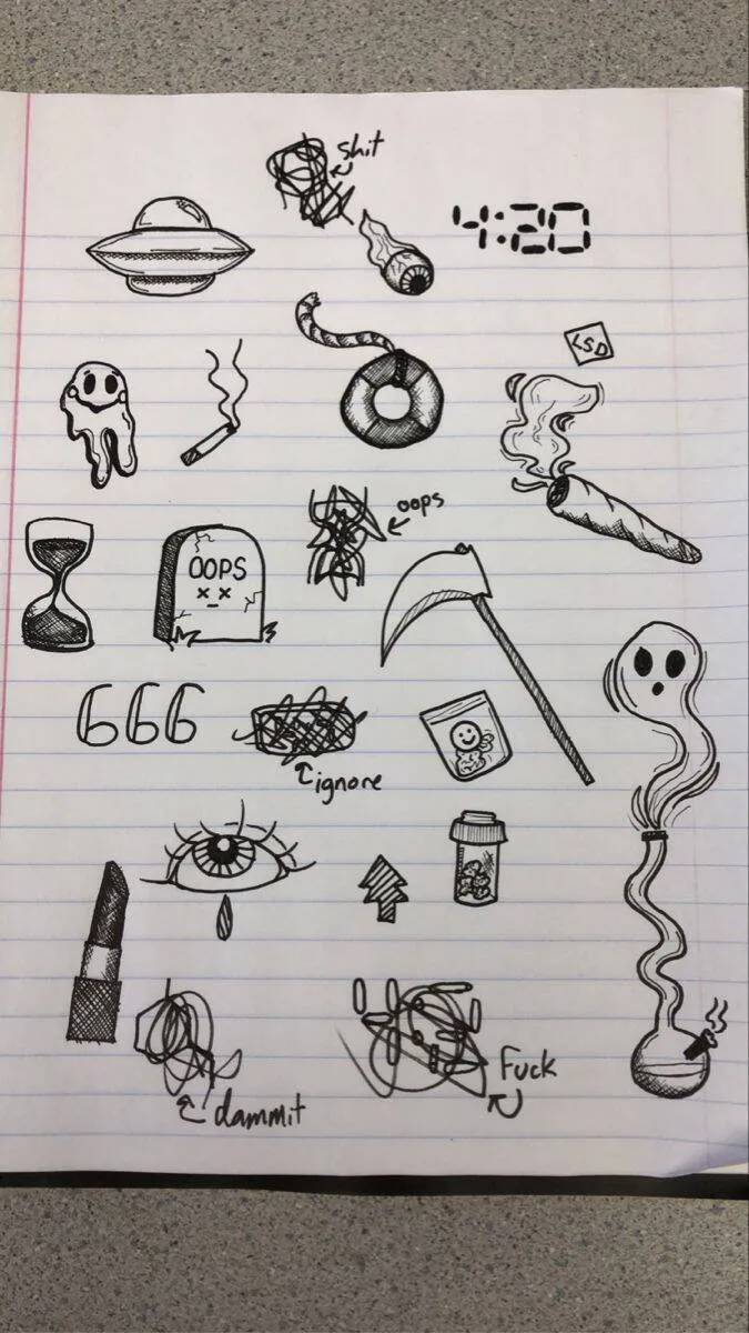Drawing to Draw in the Fun Icons Notebook