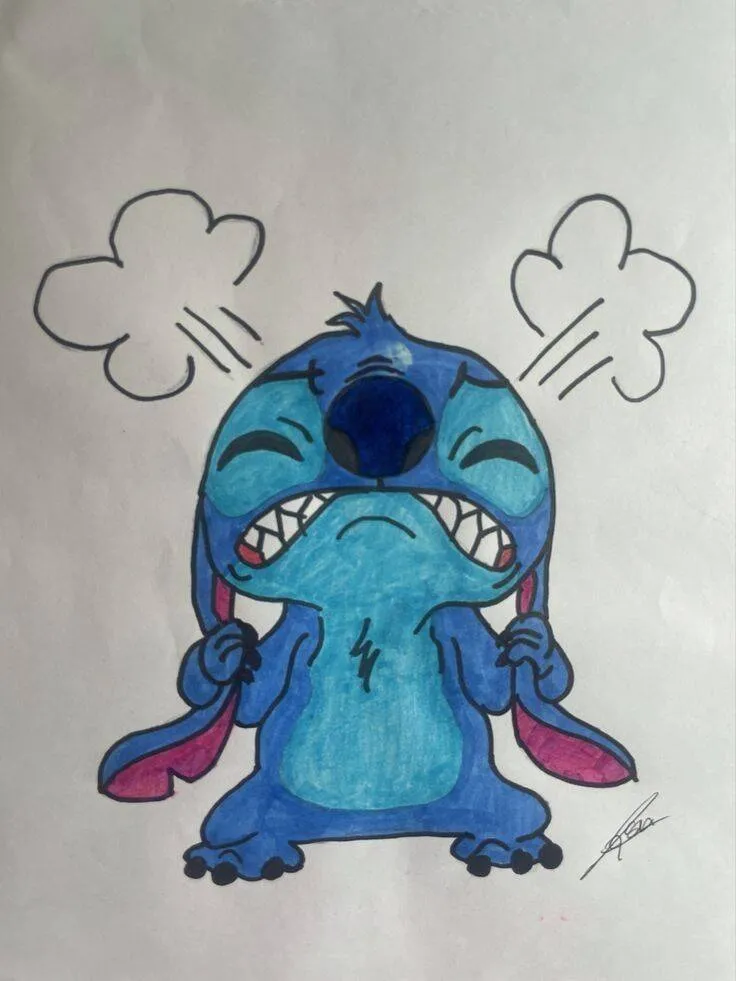 Angry Stitch Drawing to Draw