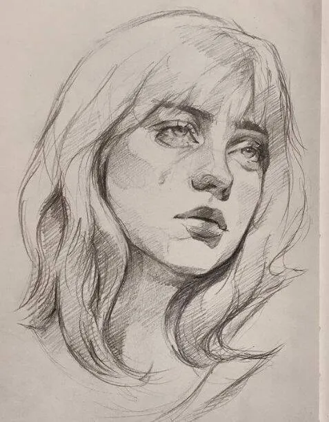 Desenho para Desenhar de uma Menina Triste