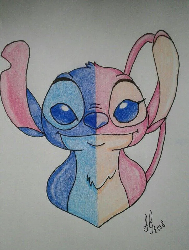 Desenho para Desenhar do Stitch Fofo e Colorido