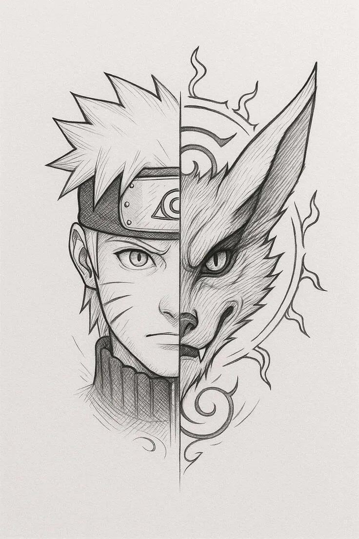 Drawing to Draw Naruto and the Nine-Tailed Fox