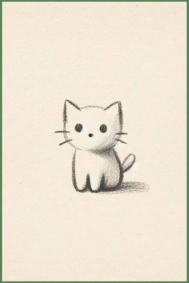 Drawing to Draw a Cute Cat