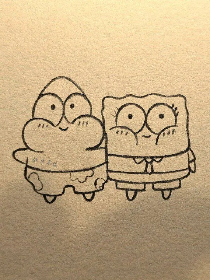 Drawing to Draw SpongeBob and Patrick Fofo