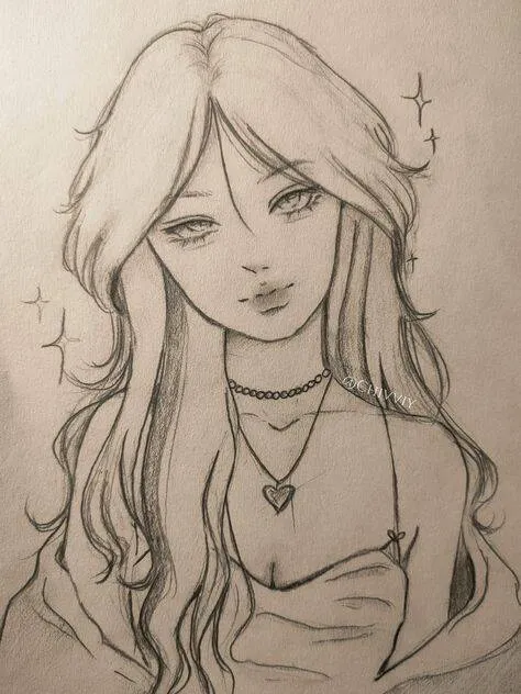 Drawing to Draw a Beautiful Girl with Long Hair