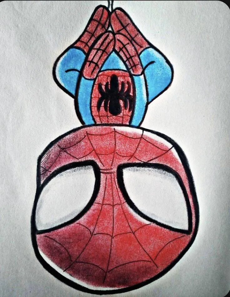 Drawing to Draw Spider-Man in Incredible Position
