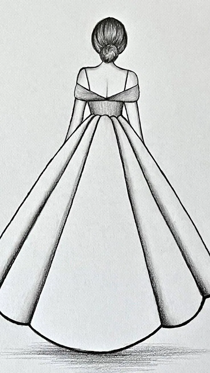 Drawing to Draw an Elegant Dress