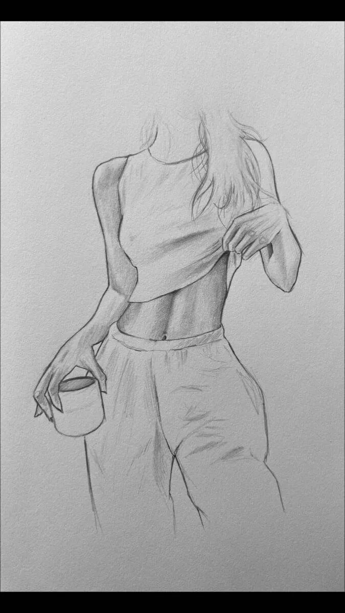Drawing to Draw a Girl with a Pot
