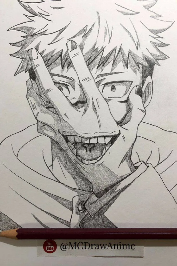 Desenho para Desenhar do Personagem de Anime com Mão Criativa