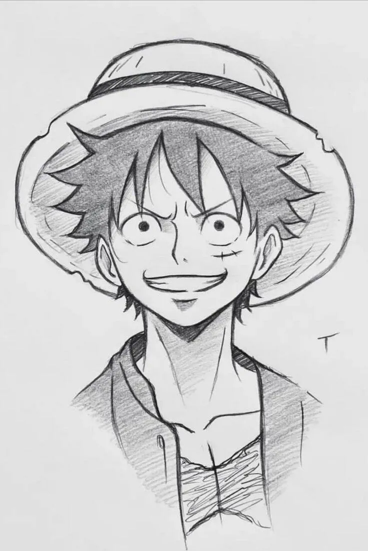 Desenho para Desenhar do Luffy de One Piece