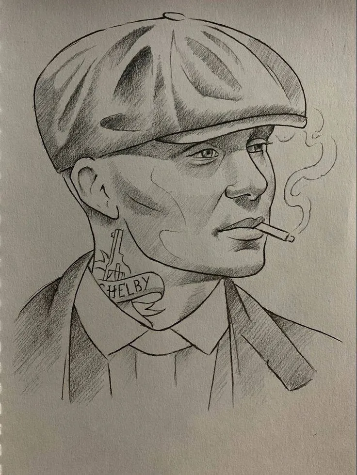 Desenho para Desenhar do Personagem Estiloso de Chapéu