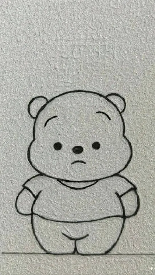 Cute Sad Teddy Bear Drawing to Draw