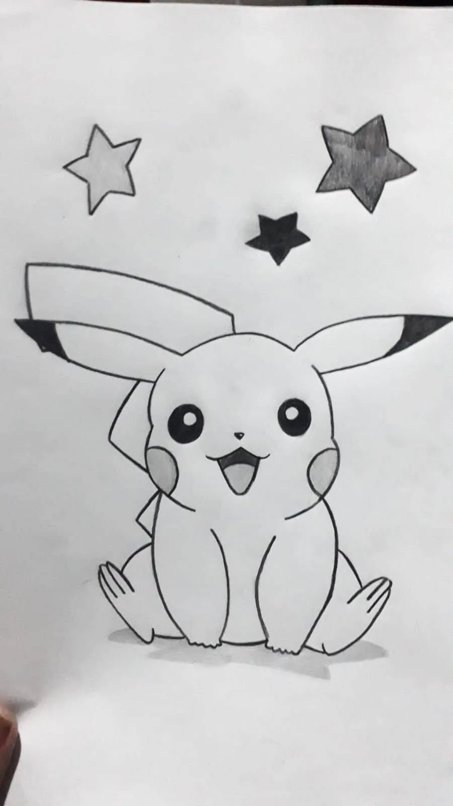 Cute Drawing to Draw of Pikachu with Stars