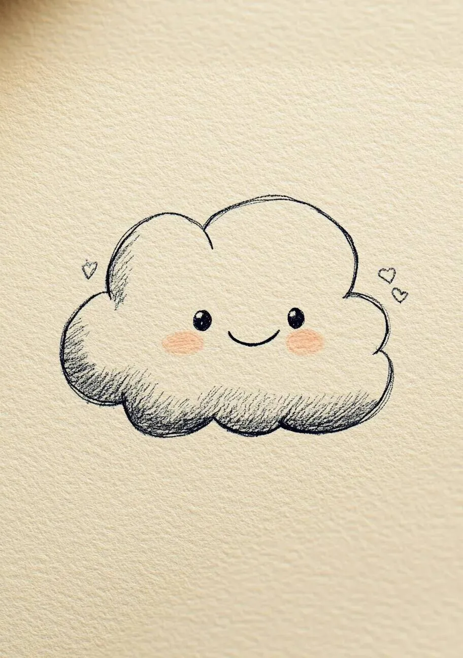 Cute Smiling Clord Drawing to Draw