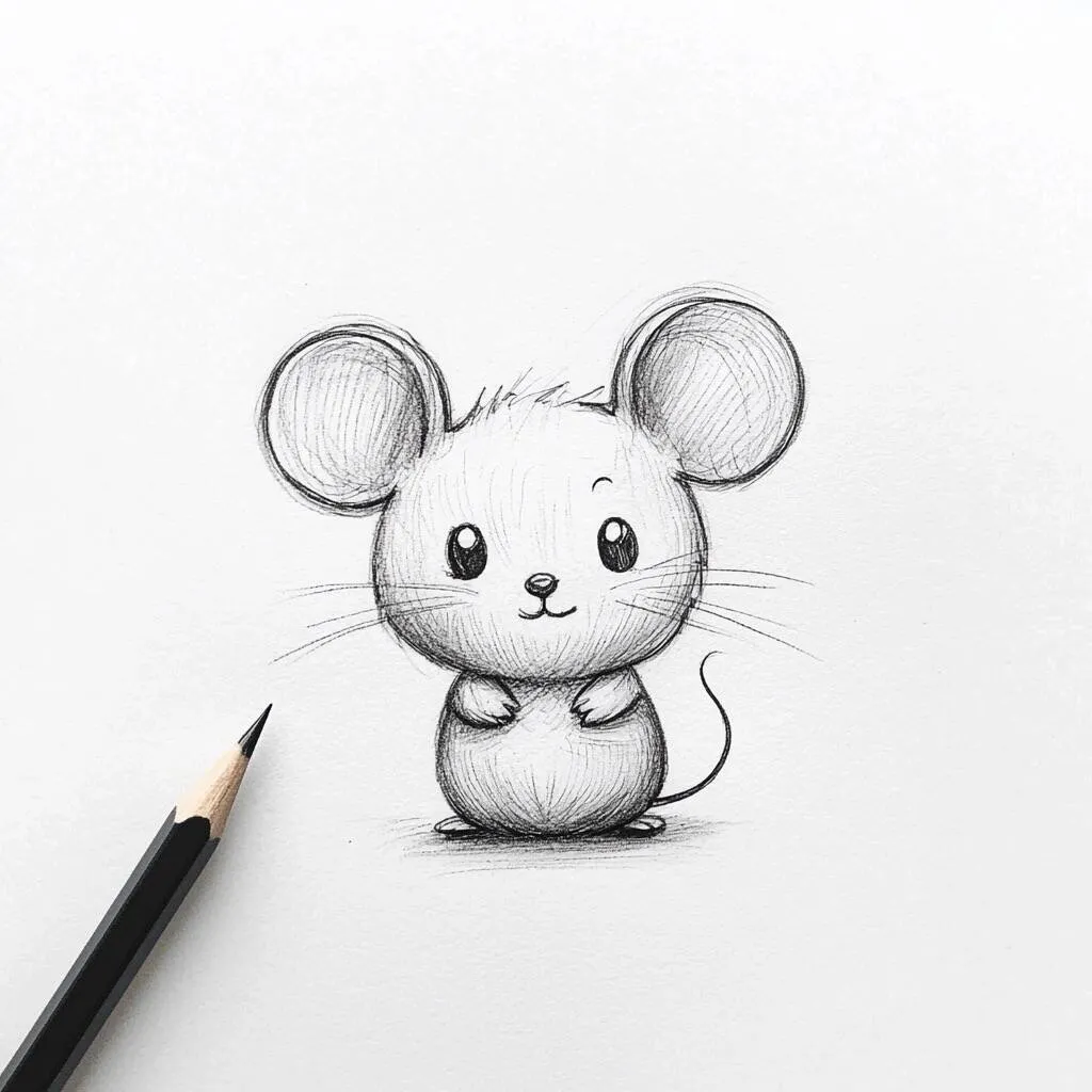 Cute Drawing of Kawaii Morse with Big Eyes