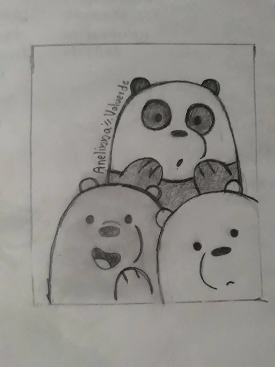 Desenho Fofo para Desenhar de Pandas Brincalhões