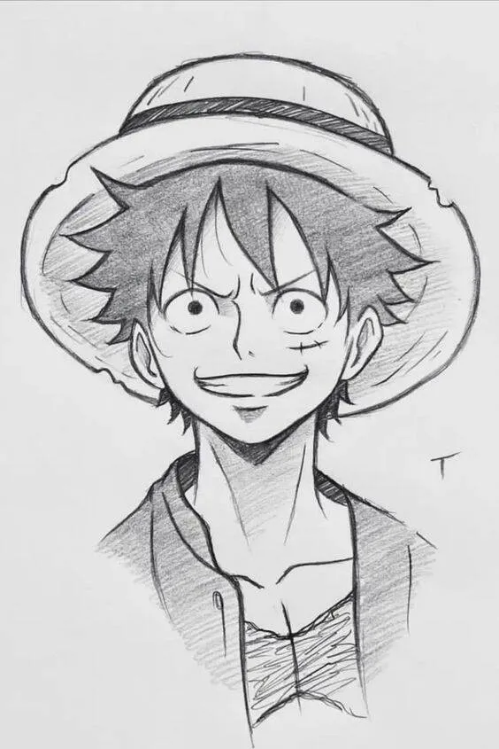 Desenho Fofo para Desenhar de Personagem com Chapéu