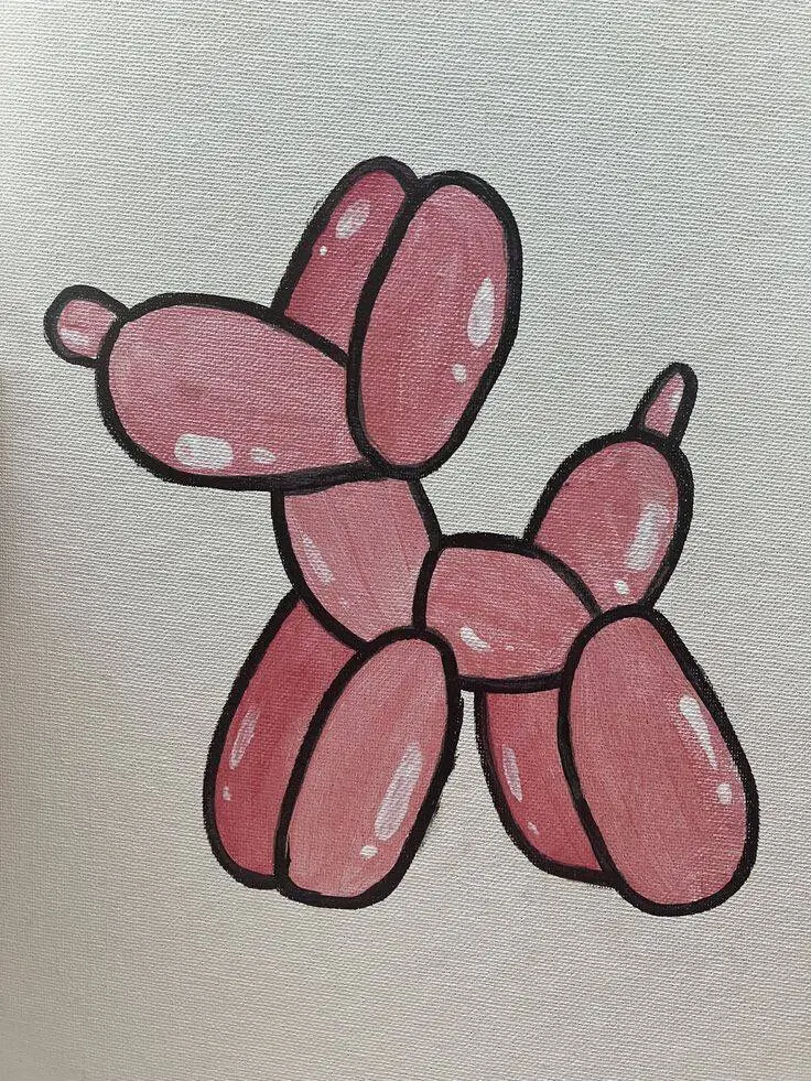 Desenho Fofo para Desenhar de Cachorrinho Balão