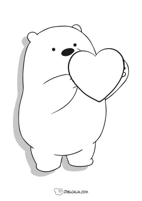 Cute Drawing to Draw Teddy Bear with Heart