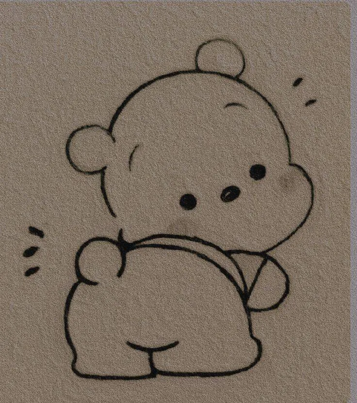 Cute Drawing to Draw a Teddy Bear with a Romper
