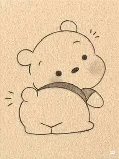 Cute Drawing to Draw Charming Teddy Bear