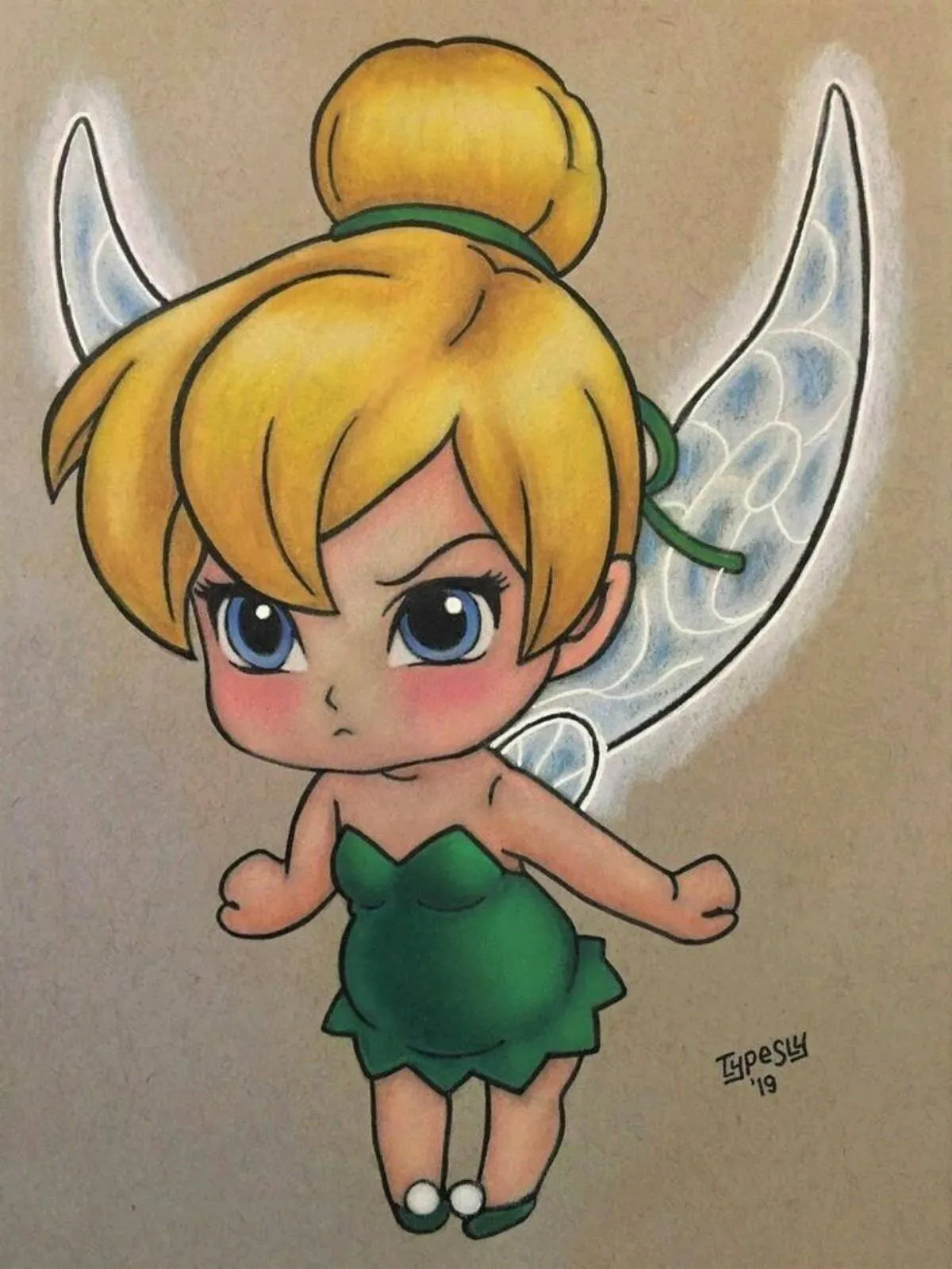 Desenho Fofo para Desenhar de Fada Kawaii