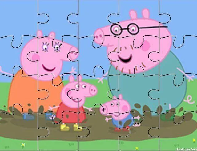 Peppa Pig Printable Jigsaw Puzzle