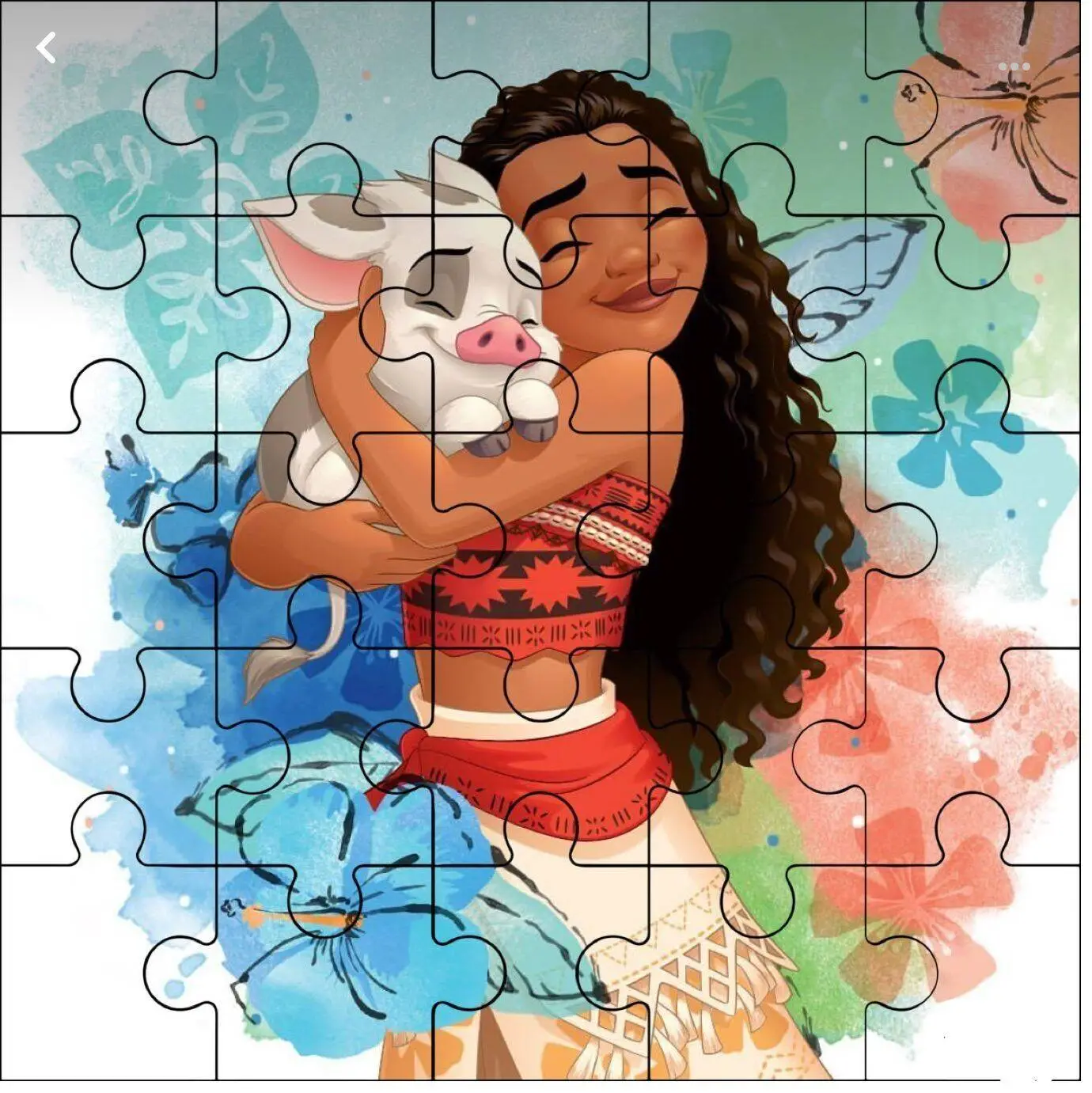 Quebra Cabeça para Imprimir da Moana