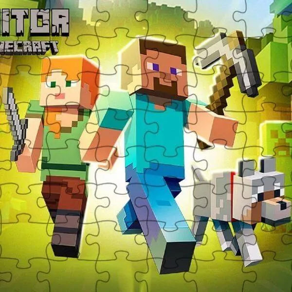 Printable minecraft Puzzle
