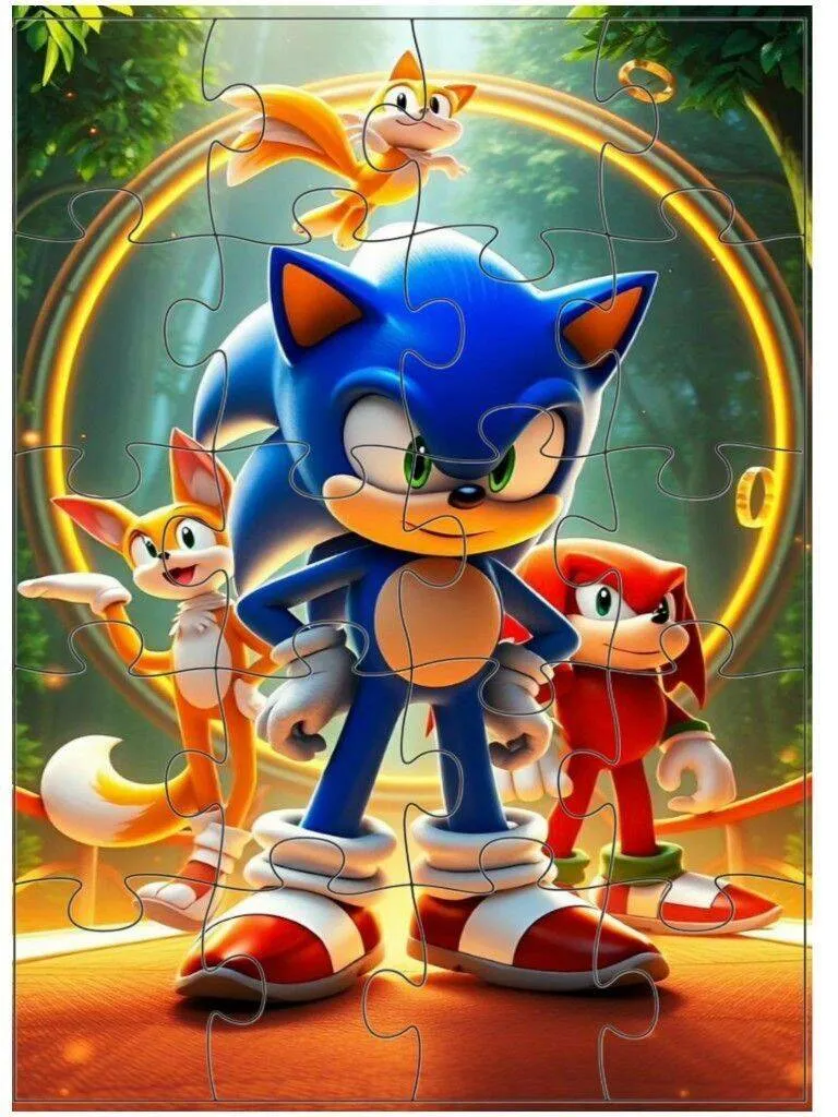 Sonic and Friends Printable Puzzle