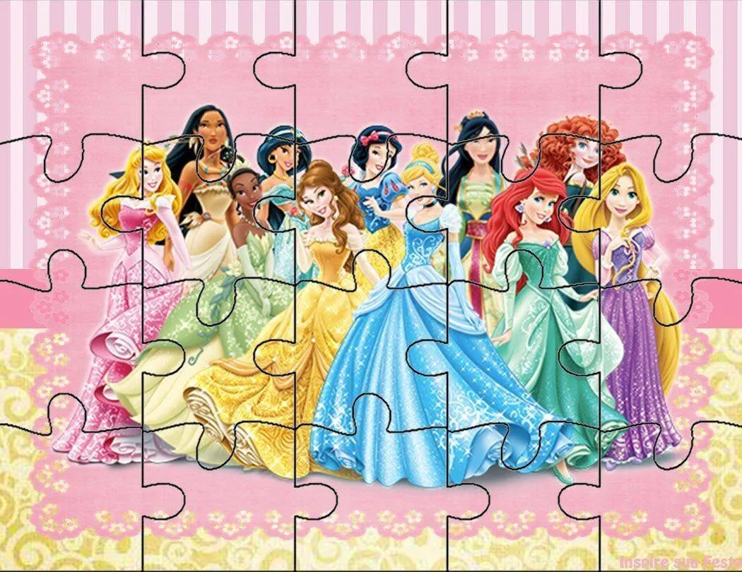 Disney Princesses Printable Puzzle