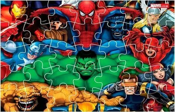 Quebra Cabeça para Imprimir dos Super Heróis da Marvel