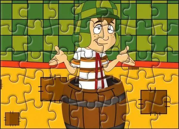 Quebra Cabeça para Imprimir do Chaves