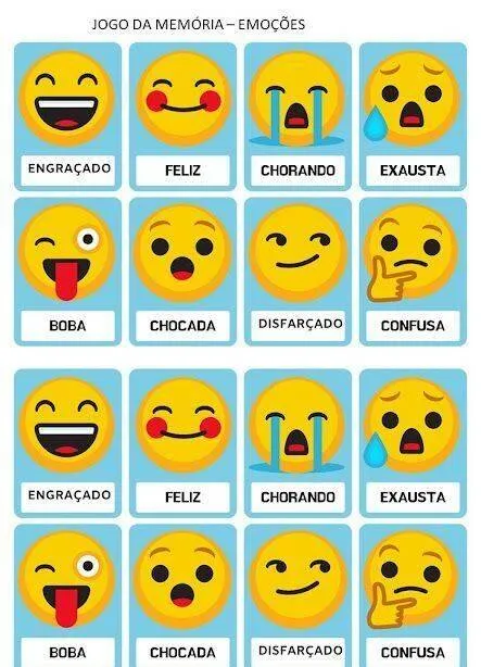Memory Game to Print Emotions