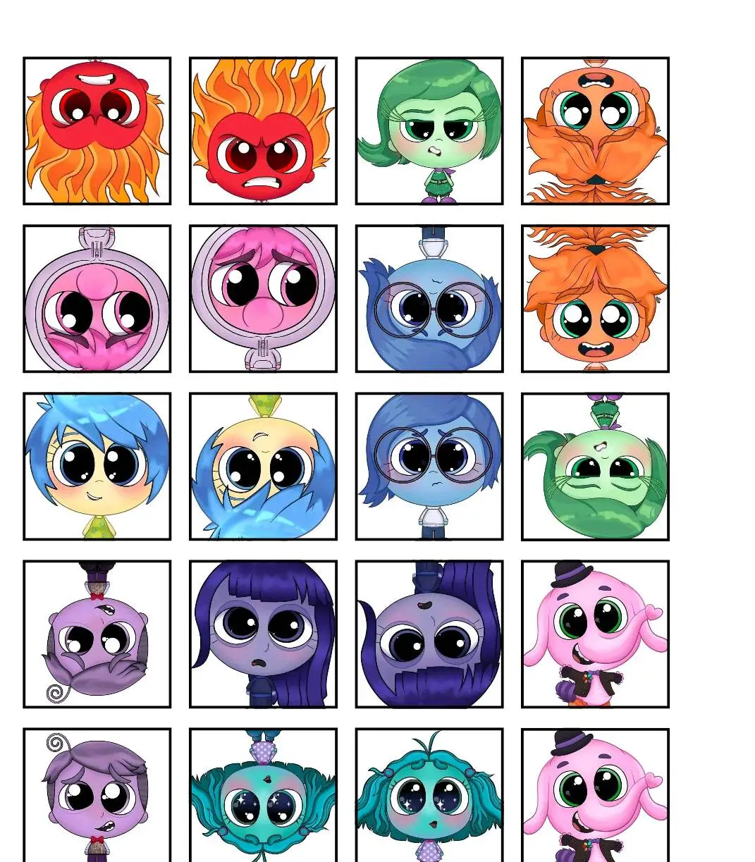Jogo da Memória para Imprimir dos Emojis