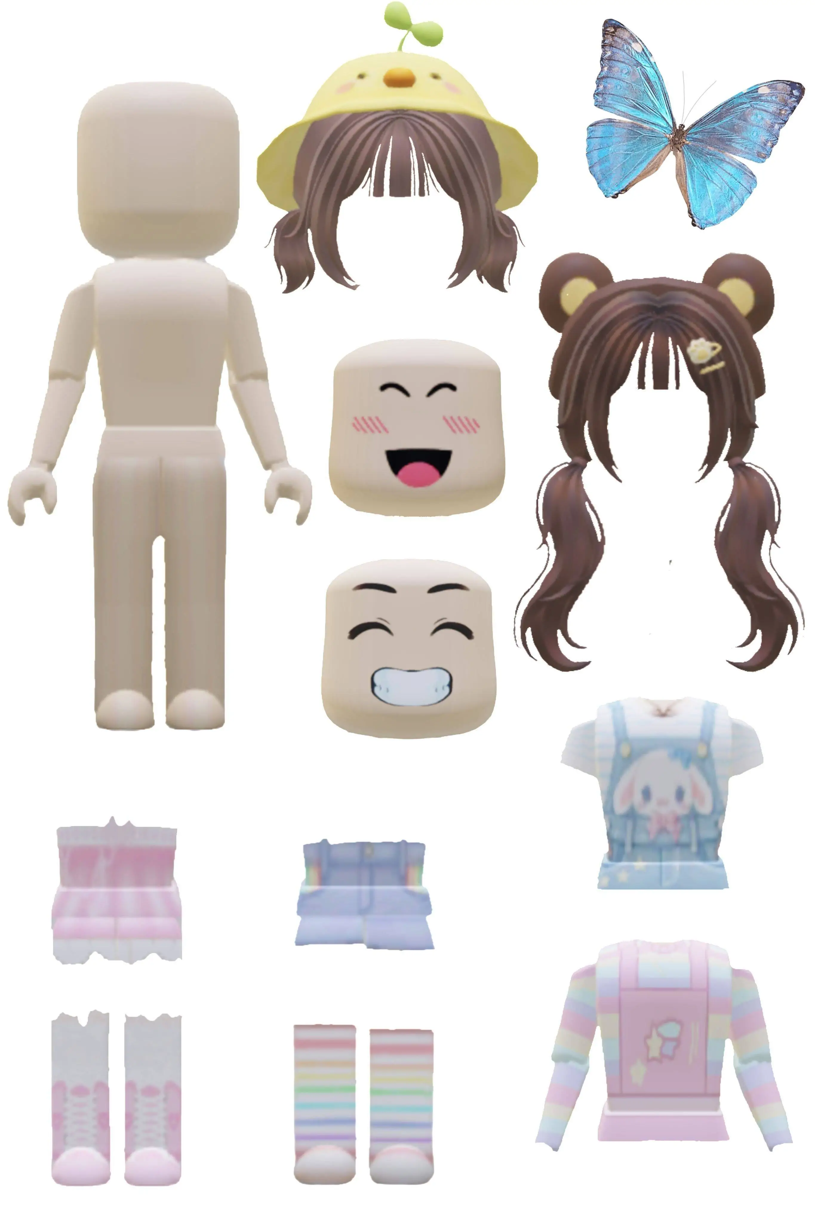 Boneca de Papel para Imprimir com Roupas Divertidas e Acessórios Coloridos