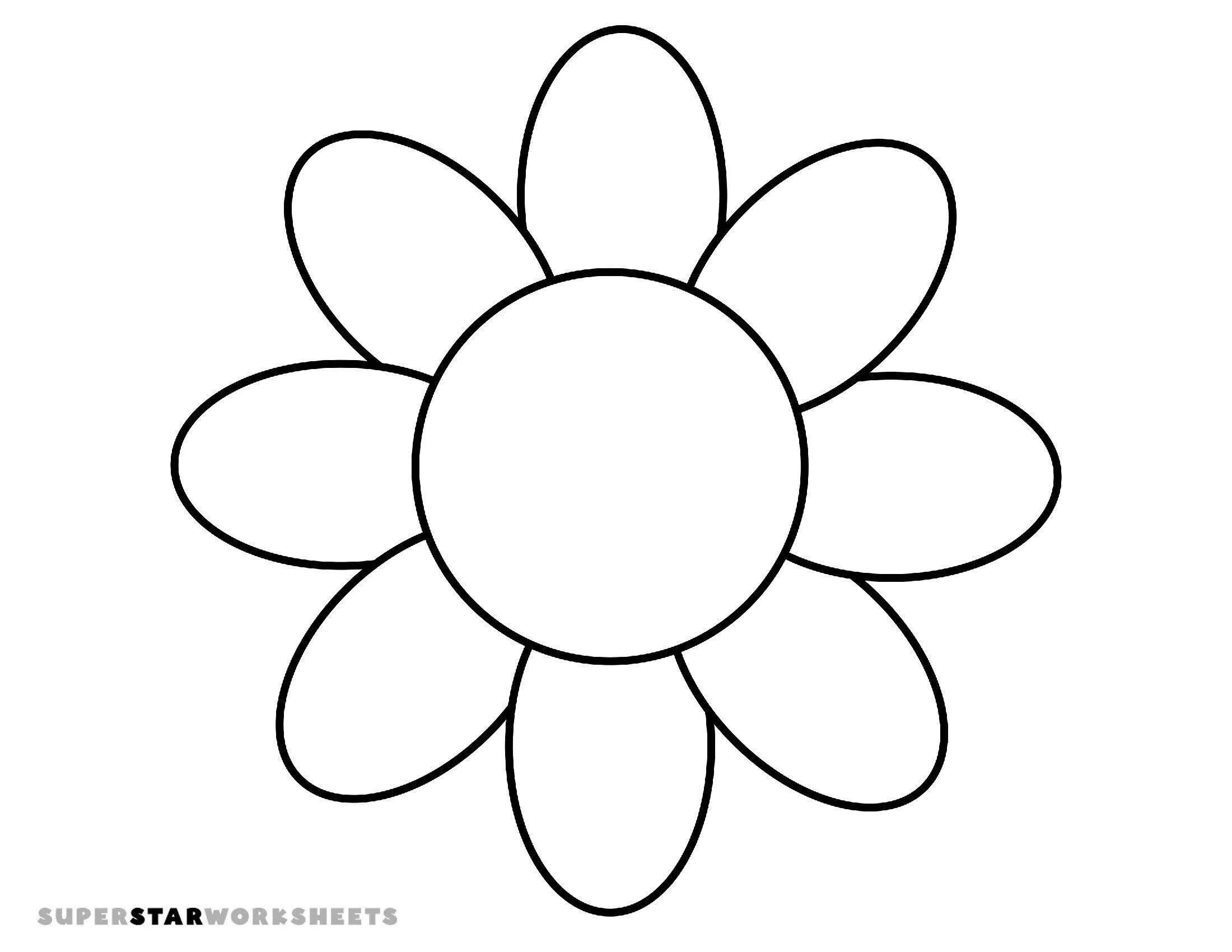 Molde de Flores para Imprimir de Margarida